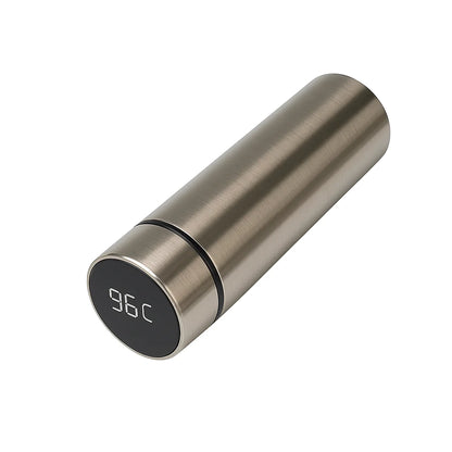 Garrafa Térmica de Inox, com Sensor Digital Inteligente de Temperatura LED, para Bebidas Quentes e Frias