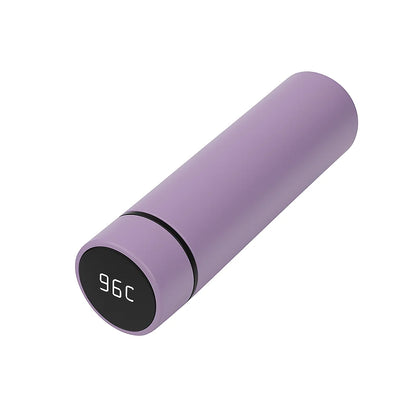 Garrafa Térmica de Inox, com Sensor Digital Inteligente de Temperatura LED, para Bebidas Quentes e Frias
