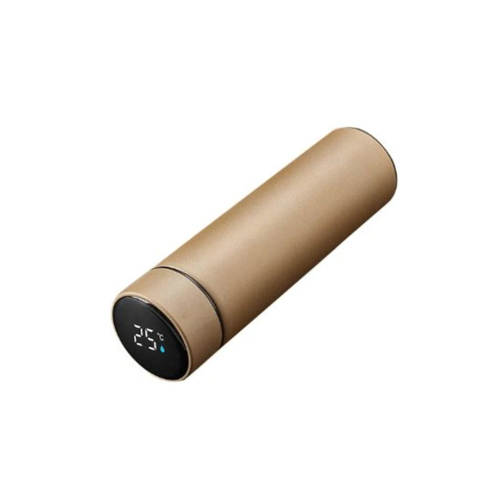 Garrafa Térmica de Inox, com Sensor Digital Inteligente de Temperatura LED, para Bebidas Quentes e Frias