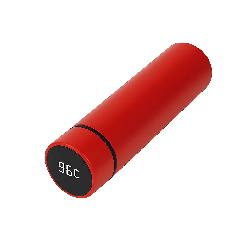 Garrafa Térmica de Inox, com Sensor Digital Inteligente de Temperatura LED, para Bebidas Quentes e Frias
