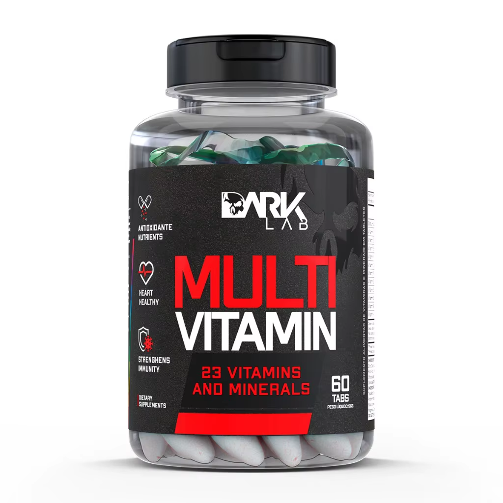 Multivitamínico Dark Lab – 60 Cápsulas – Vitaminas e Minerais Essenciais